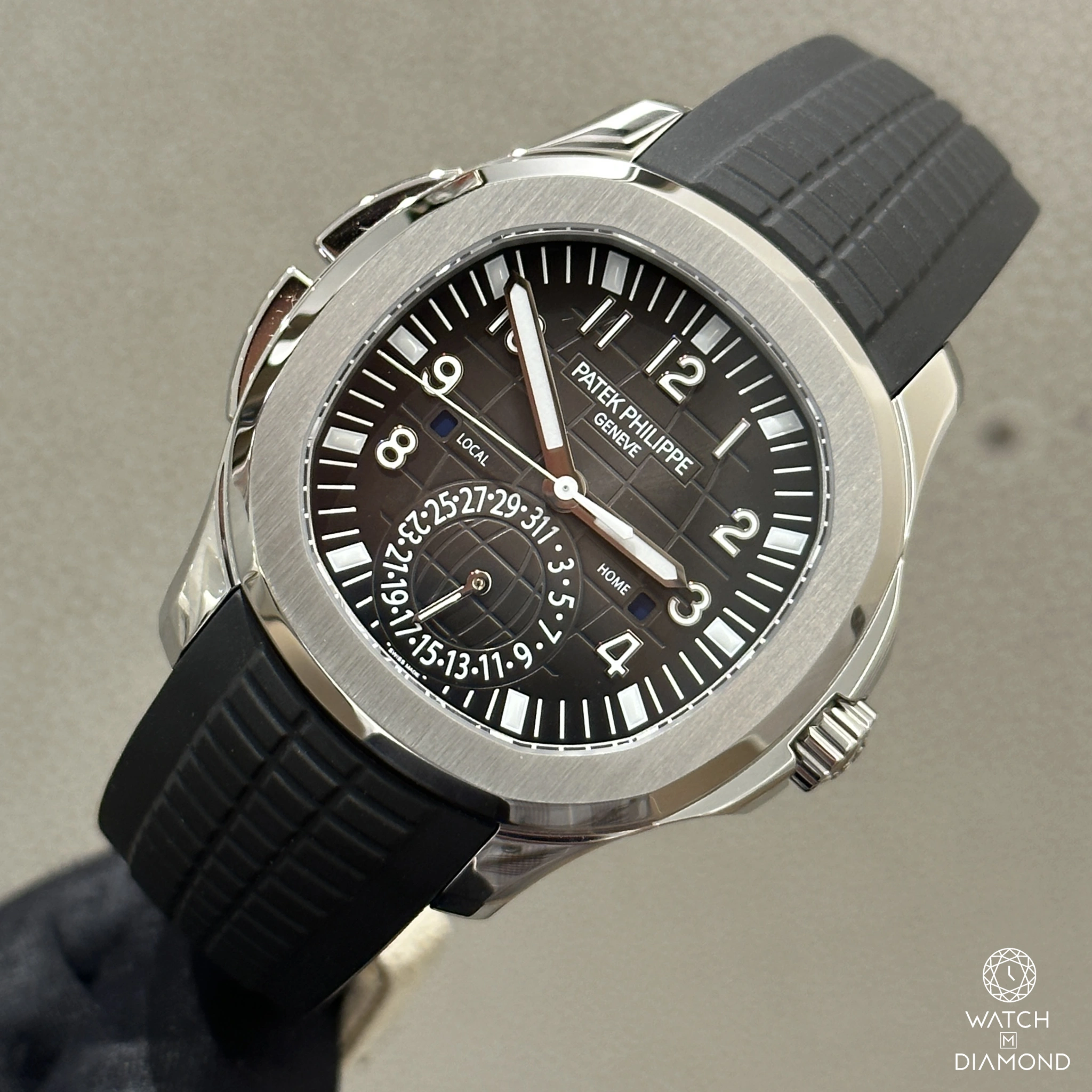 Patek Philippe Aquanaut Travel Time REF. 5164A 41 mm Watch M Diamond