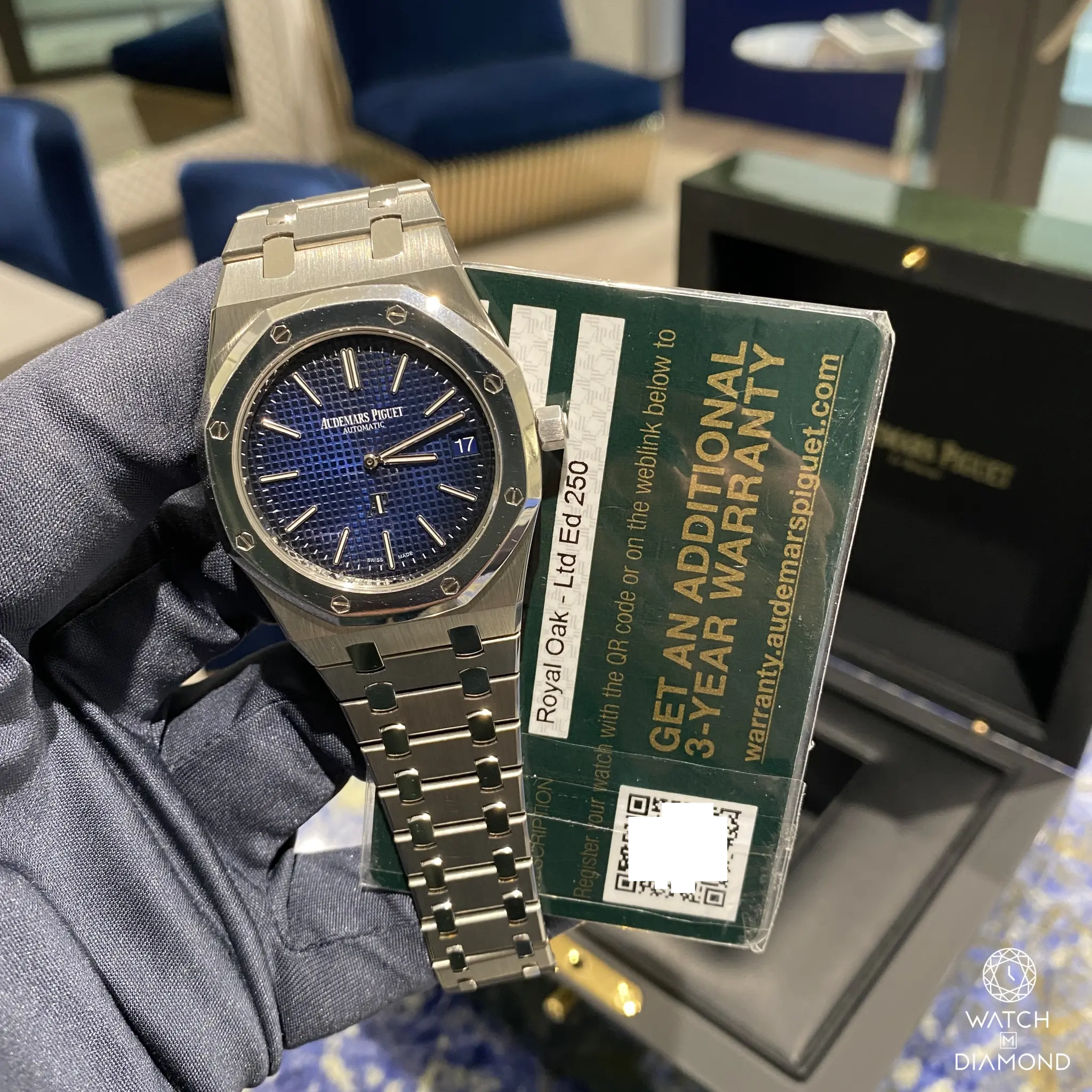 Audemars Piguet Royal Oak Limited 250 REF. 15202IP 39 mm Watch M Diamond